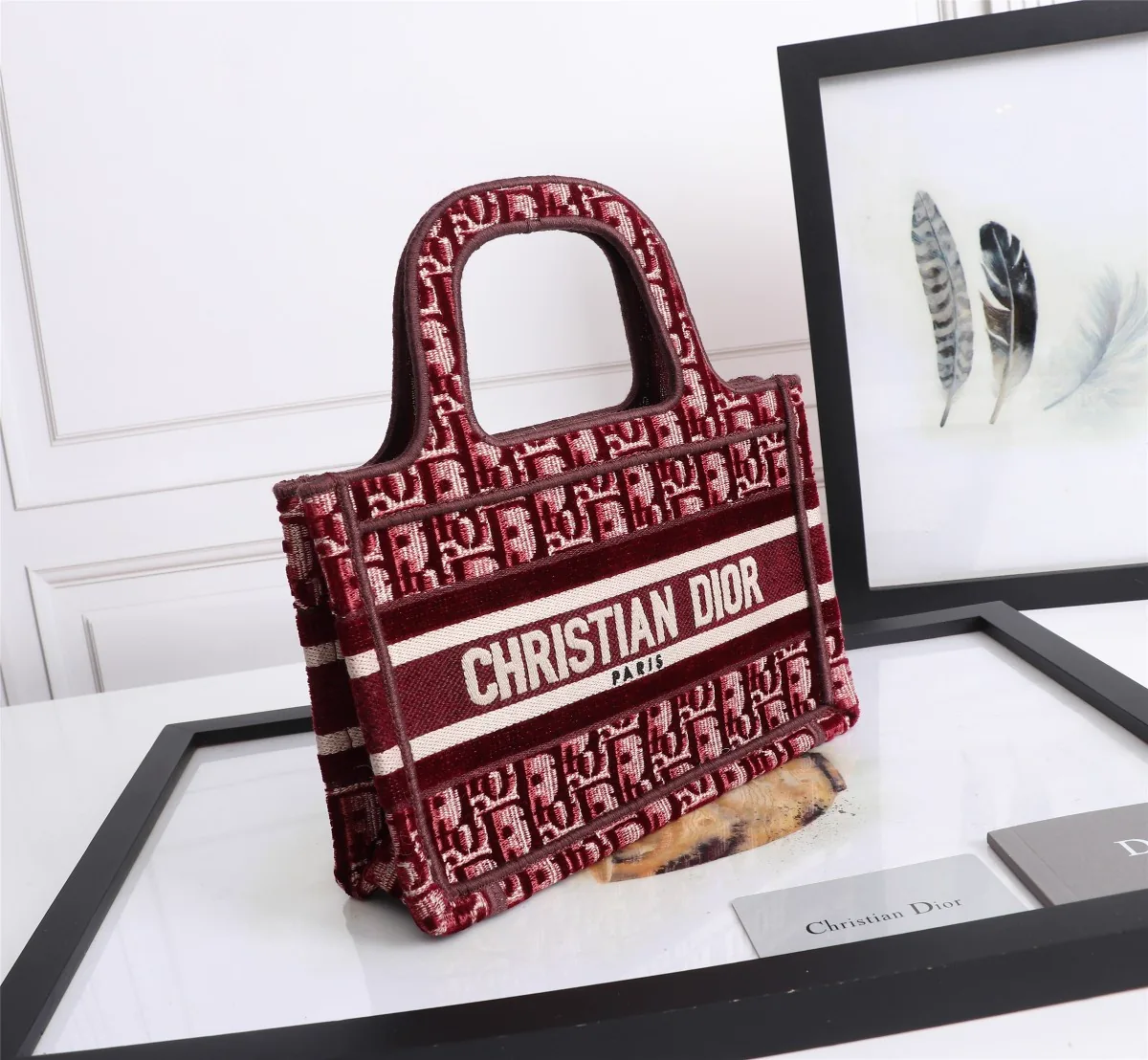 Reference image illustrating Replica Dior Book Tote Mini – A Detailed Guide to the Iconic Mini Tote
