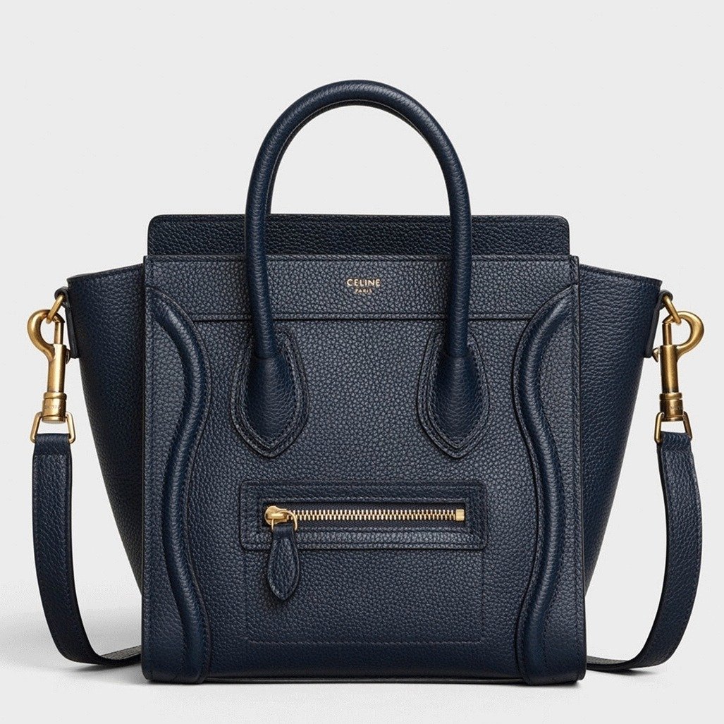 Replica Celine Nano Luggage Tote Bag in Navy Blue – Style & Design Guide thumbnail