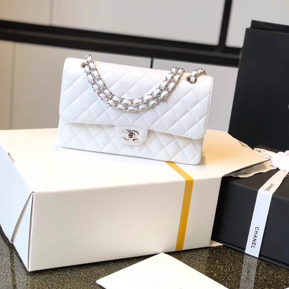 Replica Chanel Classic Flap Handbag A01112 White Medium – Design, History & Styling Guide thumbnail