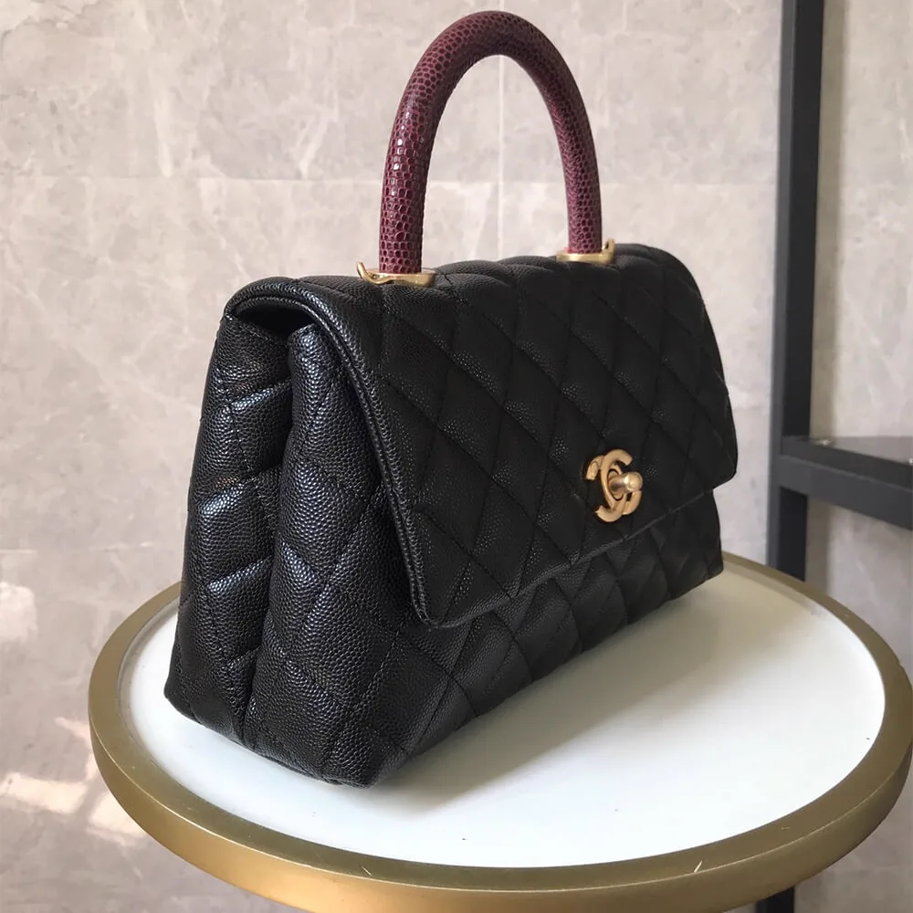Reference image illustrating Replica Chanel Coco Handle Flap Shoulder Bag PM – Design, History & Styling Guide