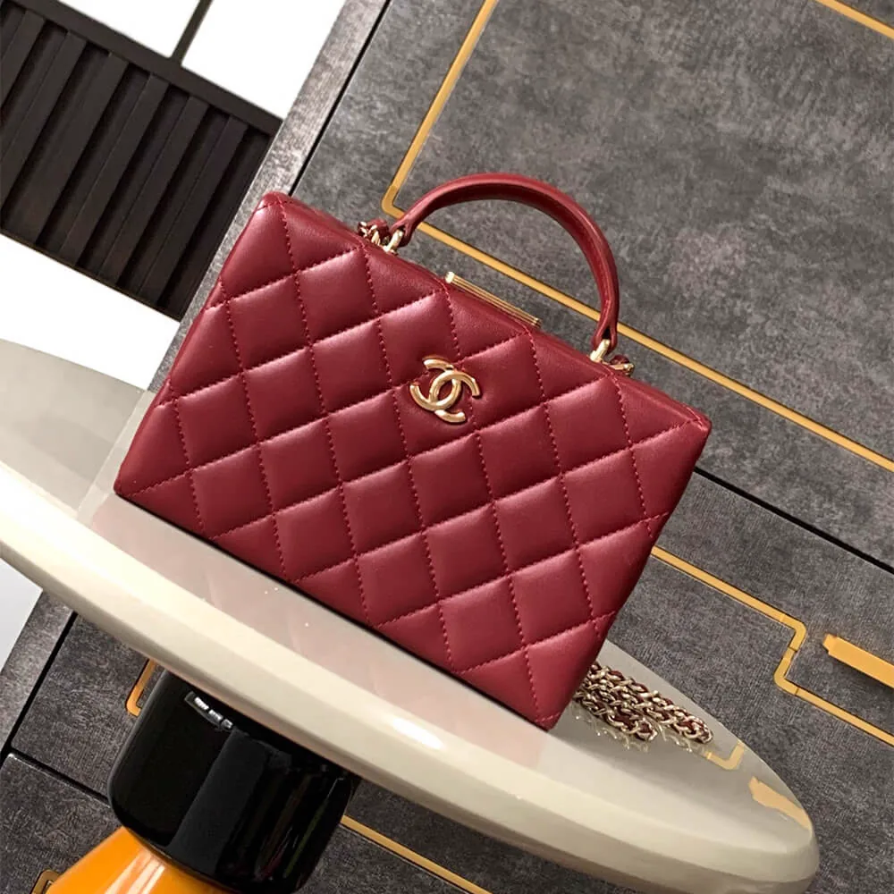 Replica CHANEL Small Box Pack (AS5167) – Lambskin & Gold-Tone Metal Crossbody thumbnail