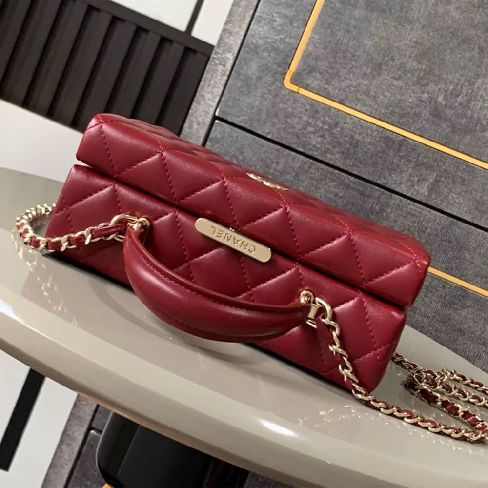 Reference image illustrating Replica CHANEL Small Box Pack (AS5167) – Lambskin & Gold-Tone Metal Crossbody
