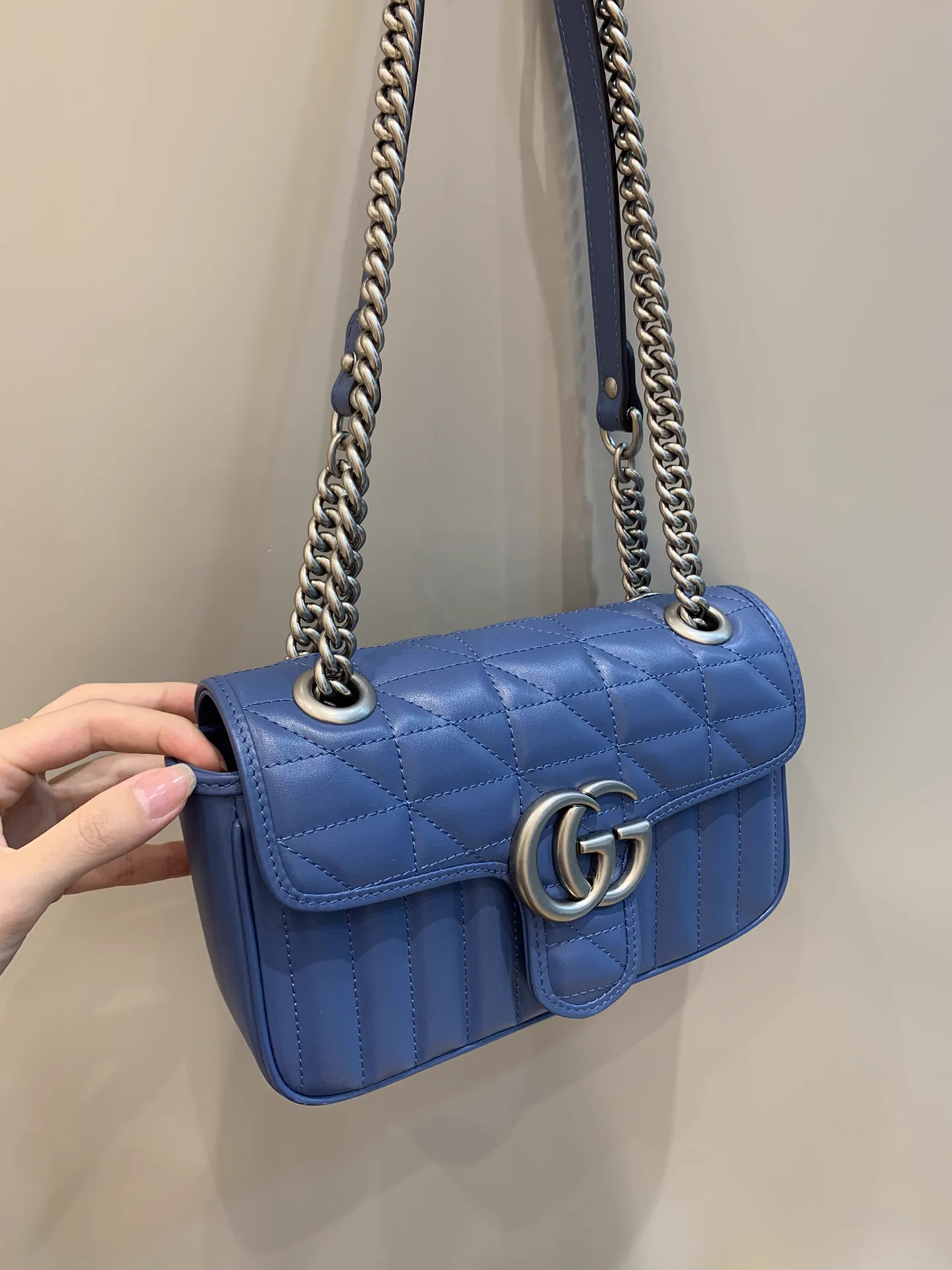 Reference image illustrating Replica Gucci Jackie 1961 Small Shoulder Bag in Smooth Leather