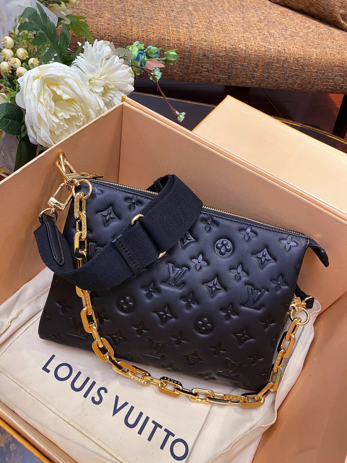 Reference image illustrating Replica Louis Vuitton Coussin Bag: Design, History, and Styling Guide