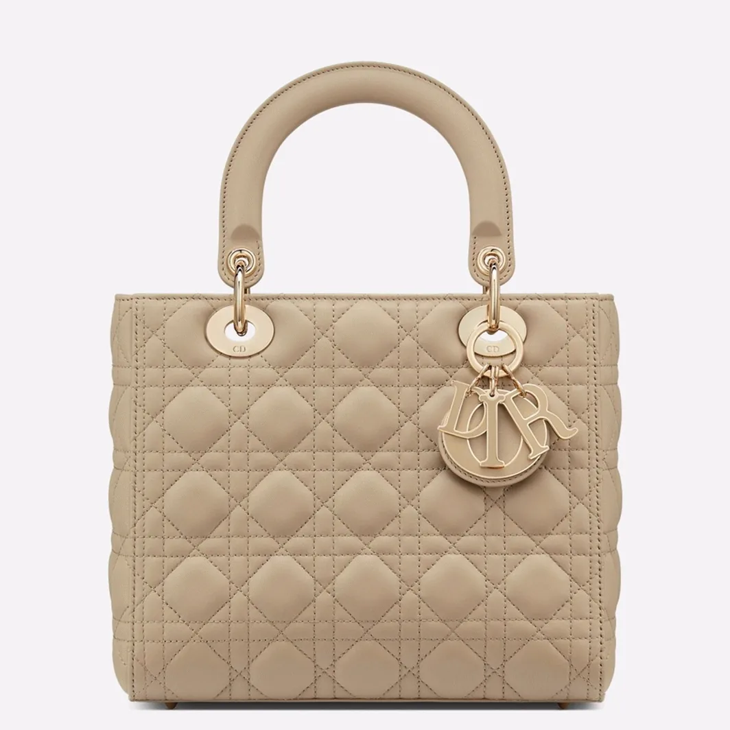 Replica Dior Lady Dior Medium Bag in Beige – Design, History & Styling Guide thumbnail