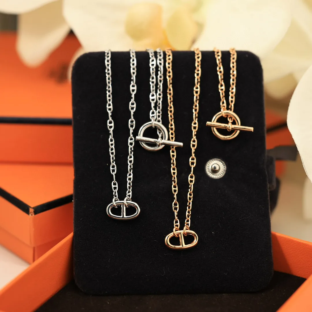 Replica Hermès Chaîne d’Ancre Contour Pendant – Iconic Anchor Chain Necklace thumbnail