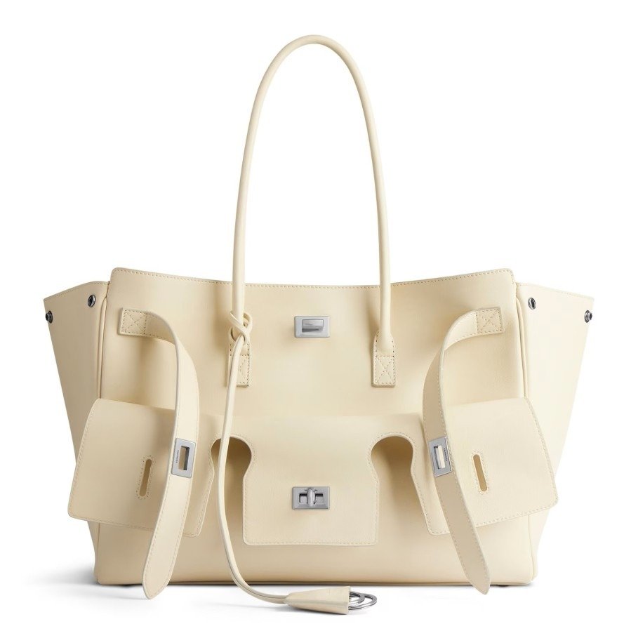 Replica Balenciaga Bel Air Carry All Medium Bag in Beige Calfskin – A Detailed Style Guide thumbnail