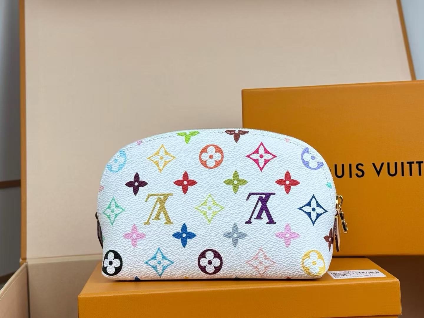 Replica Louis Vuitton x Takashi Murakami Pochette Cosmetique Cosmetic Bag thumbnail