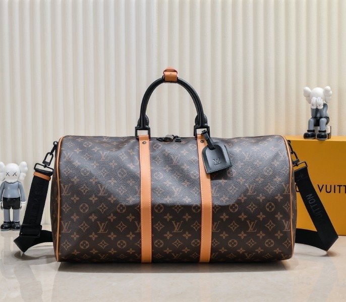 Replica LV Monogram Canvas Keepall Bandoulière 50 with Jacquard Strap thumbnail