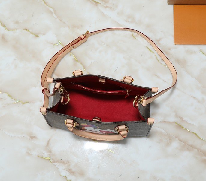 Reference image illustrating Replica LV X TM Monogram Canvas OnTheGo PM With Bijou Edition