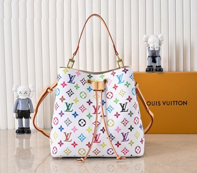 Replica LV x TM Multicolored NeoNoe MM in White: A Detailed Style Guide thumbnail