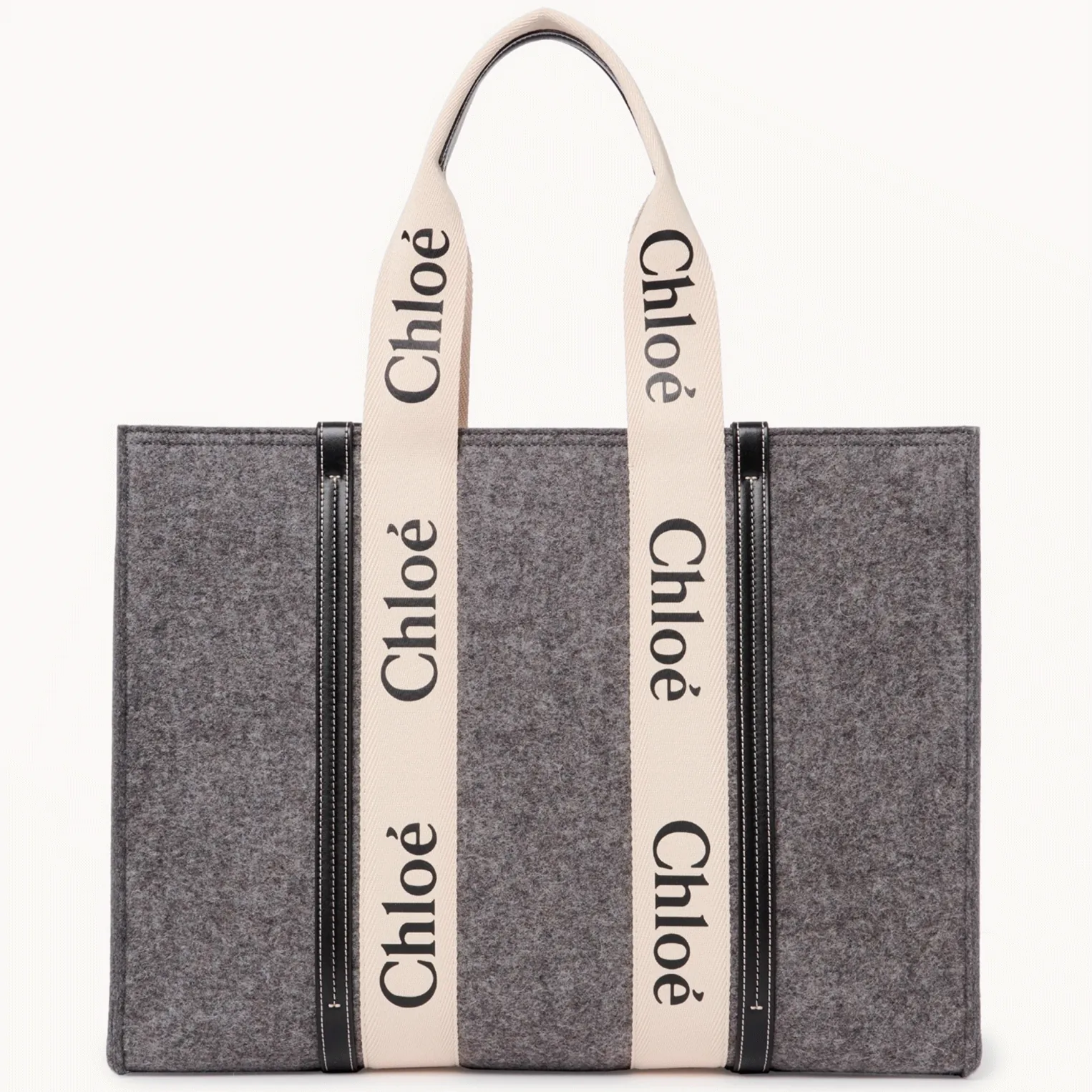 Replica Chloé Medium Woody Tote Bag in Grey Felt – A Detailed Style Guide thumbnail