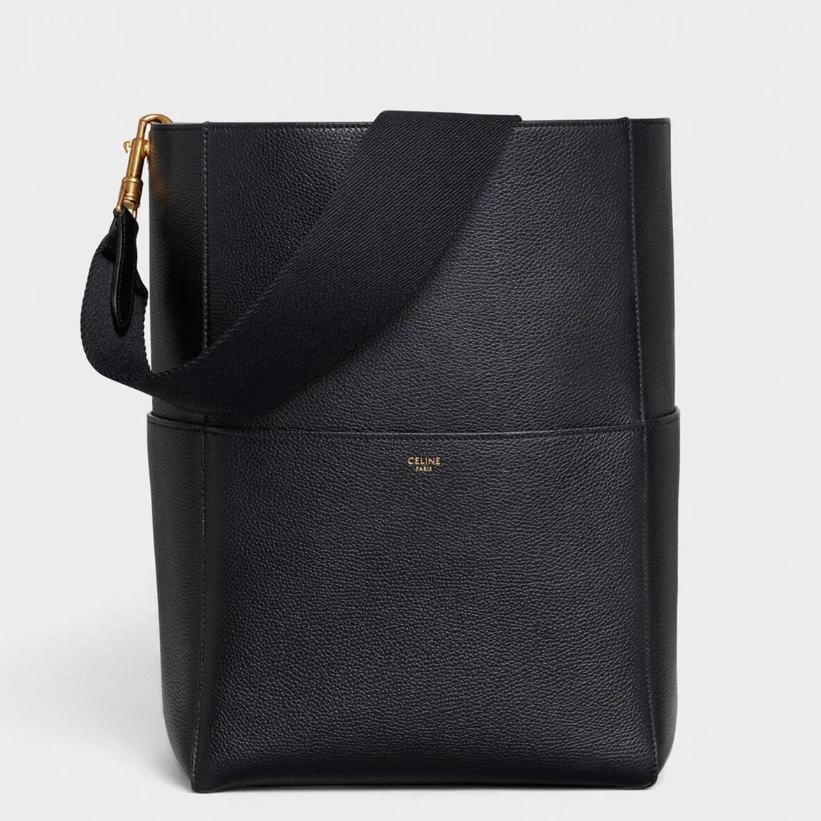 Replica Celine Sangle Bucket Bag in Black Grained Calfskin – A Detailed Style Guide thumbnail