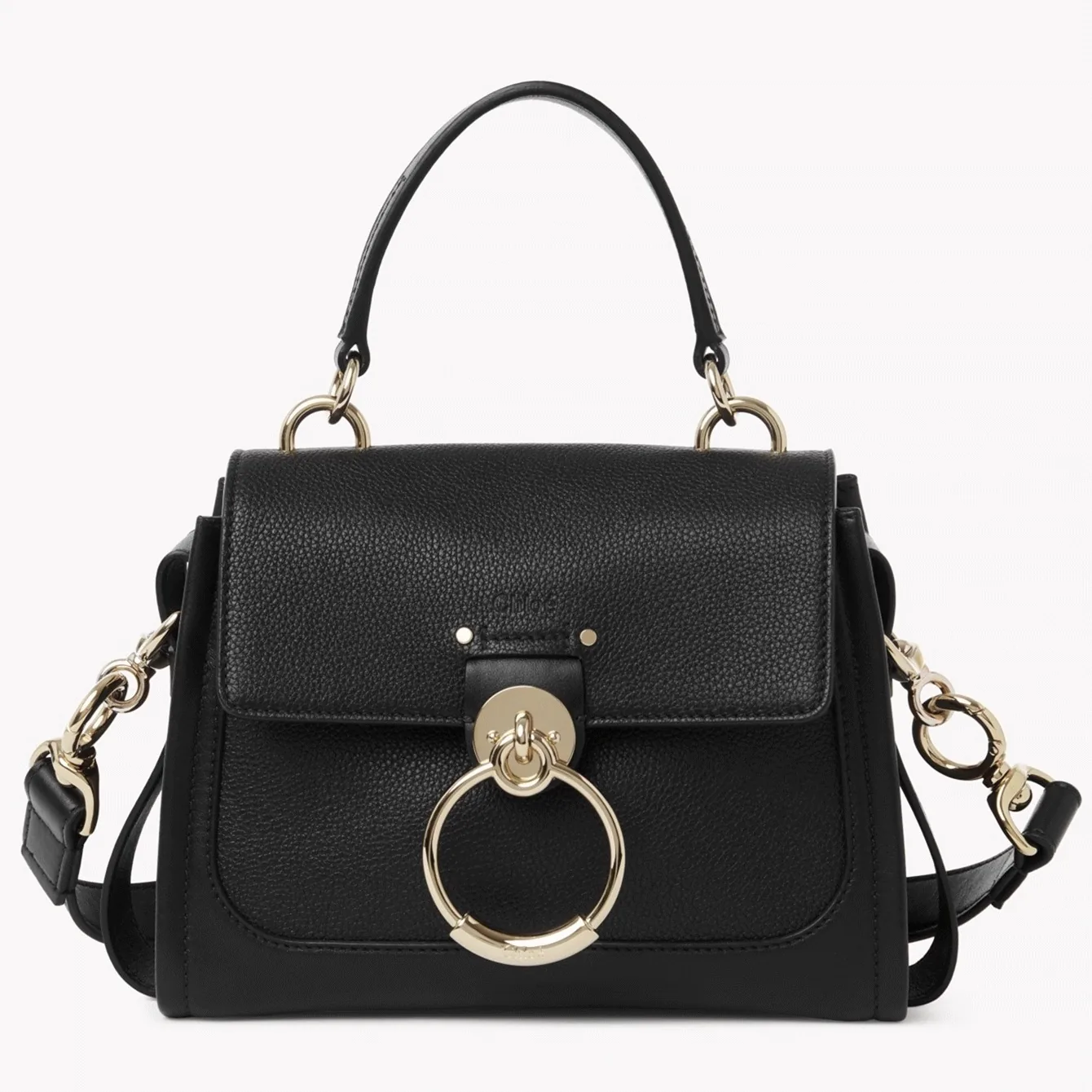 Replica Chloe Mini Tess Day Bag in Black Grained Leather – A Detailed Style Guide thumbnail