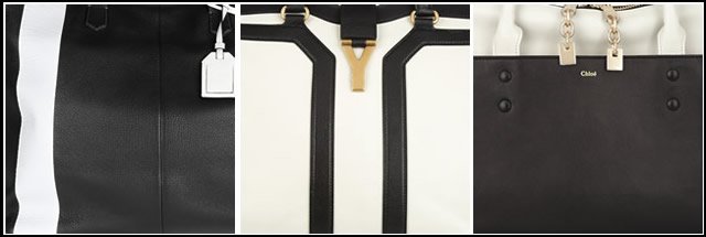 Reference image illustrating 3 Black and White Handbags to Carry After Labor Day for a Chic Fall Transition