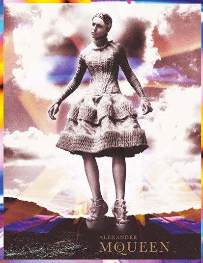 Reference image illustrating Alexander McQueen Fall 2011 Campaign Dress: A Masterpiece of Couture Craftsmanship