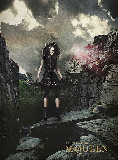 Reference image illustrating Alexander McQueen Fall 2011 Campaign Dress: A Masterpiece of Couture Craftsmanship