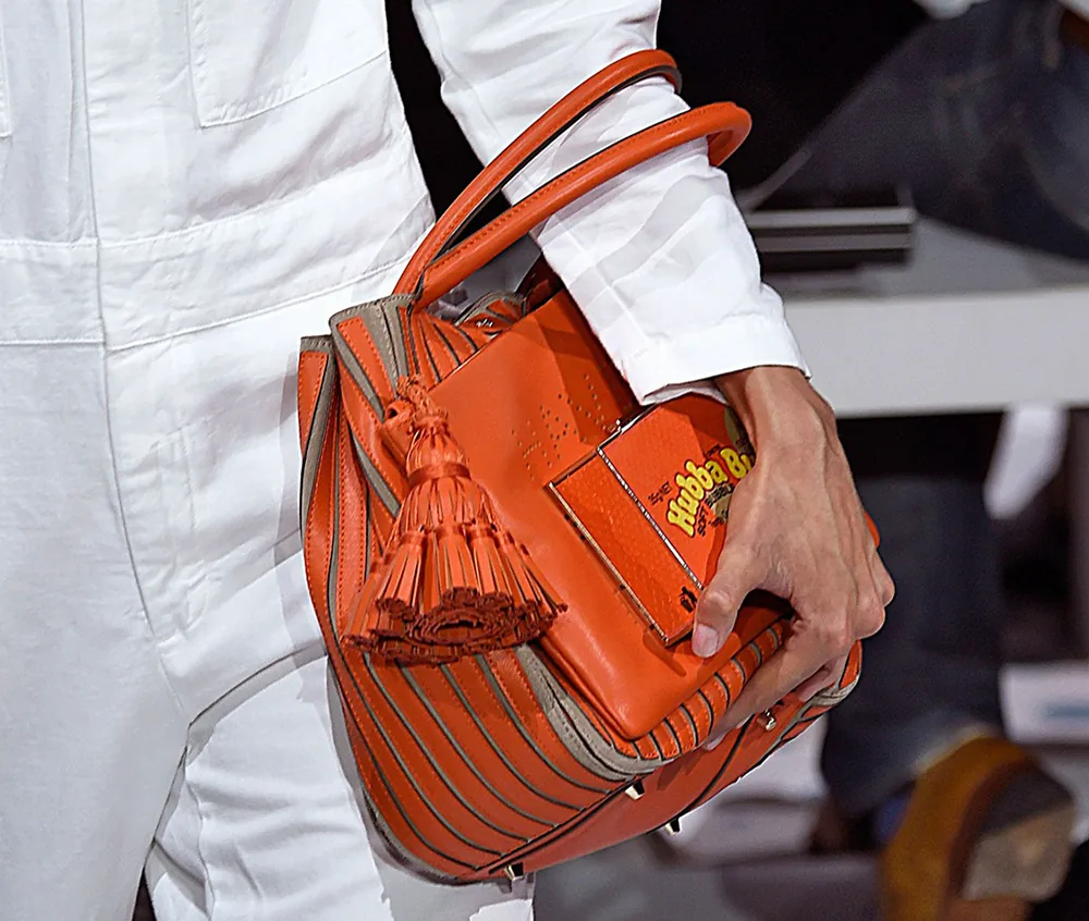 Reference image illustrating Anya Hindmarch Spring 2015 Handbags: Playful Pop Culture Meets Luxury Craftsmanship