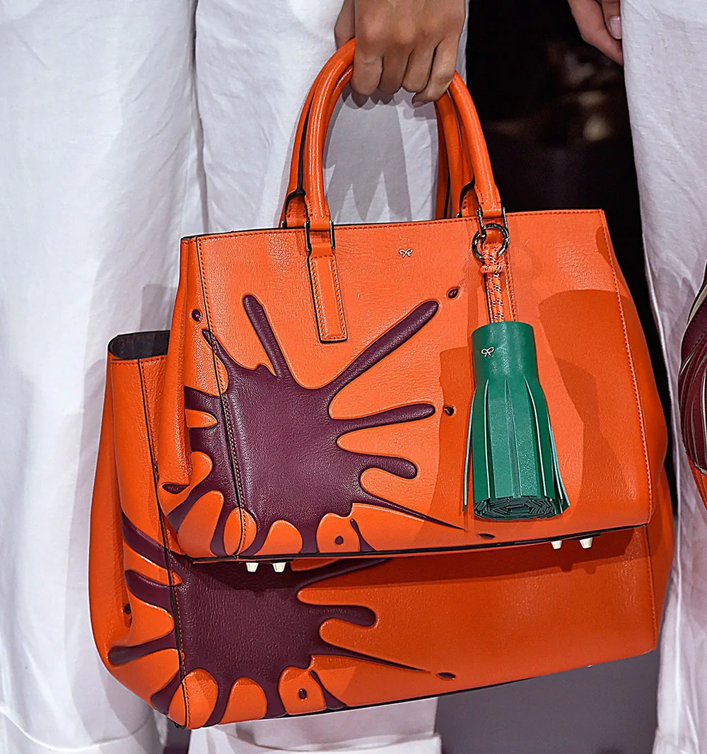 Reference image illustrating Anya Hindmarch Spring 2015 Handbags: Playful Pop Culture Meets Luxury Craftsmanship