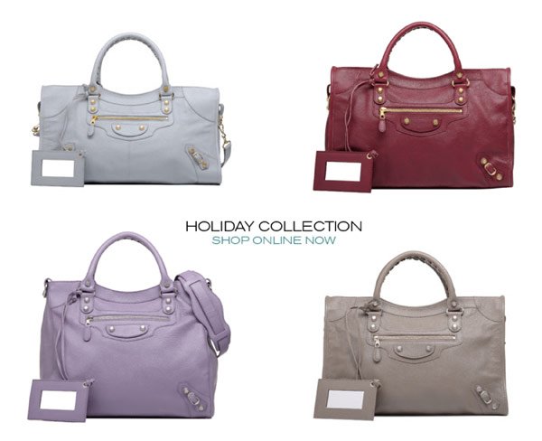 Balenciaga Holiday 2011 Collection: Pastel Hamilton Goatskin Bags Now Online thumbnail