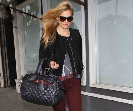Bar Rafaeli Spotted with a Rare Chanel Coco Cocoon Puffed Lambskin Satchel thumbnail