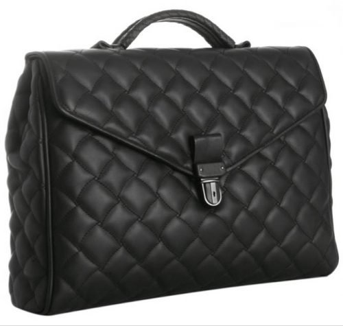 Bottega Veneta Quilted Briefcase Review: Intrecciato-Inspired Craftsmanship in Black Leather thumbnail