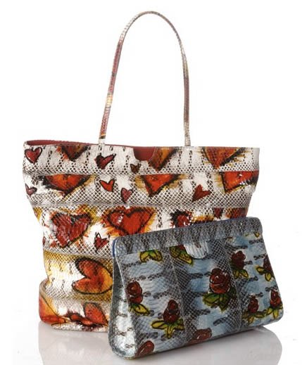 Reference image illustrating Carlos Falchi and Daughter Kate Launch Edgy Graffiti Collection at Bergdorf Goodman