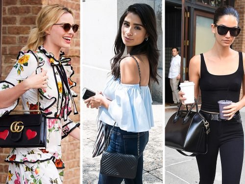 Celebrity Handbag Sightings: Gucci, Versace, Chanel & Hermès on the Press Tour Circuit thumbnail