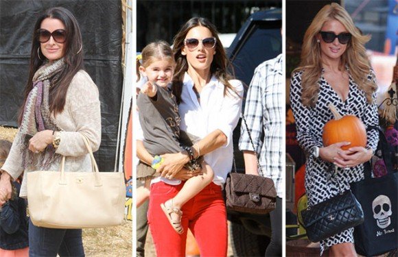 Celebrity Handbag Spotting at Mr. Bones Pumpkin Patch: Chanel, Givenchy & More thumbnail