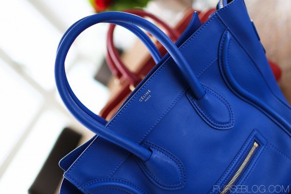 Reference image illustrating Celine Triptyque vs Mini Luggage: Which Iconic Handbag Wins the Red vs Blue Battle?