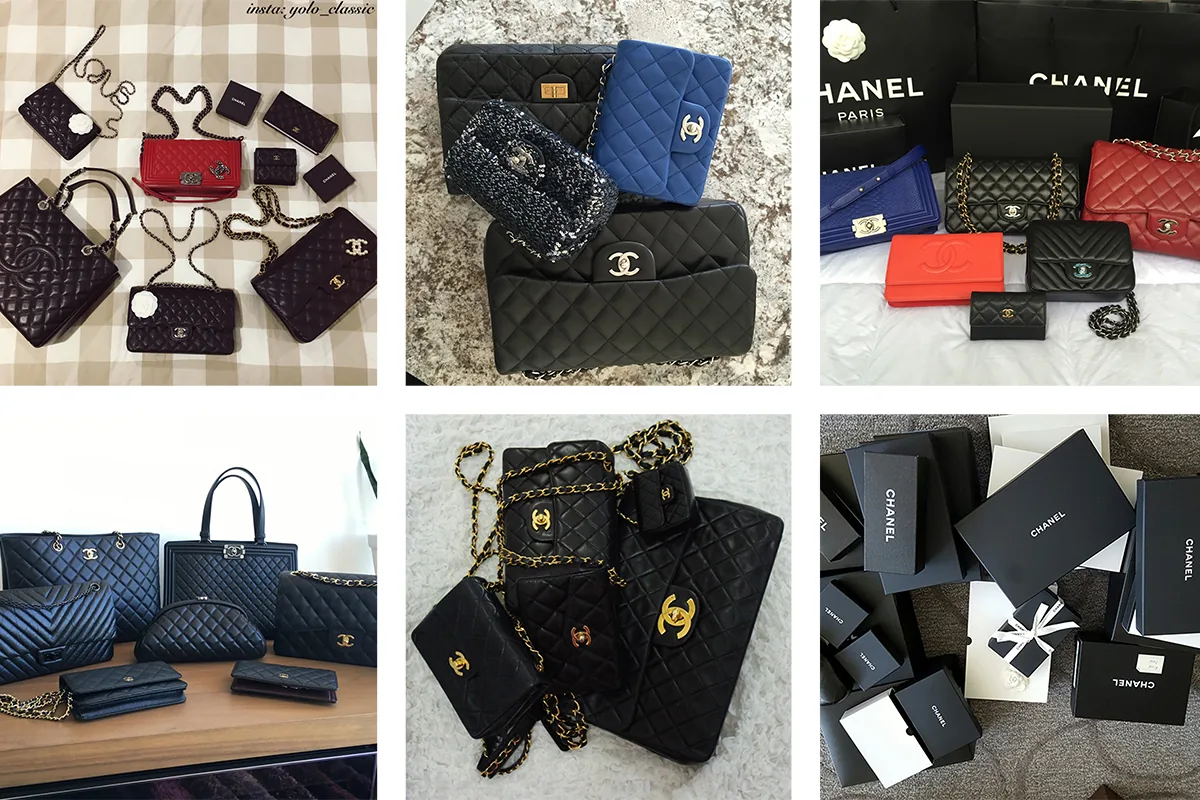 Reference image illustrating Chanel Bag Family Portraits: PurseForum Members Showcase Their Stunning Collections
