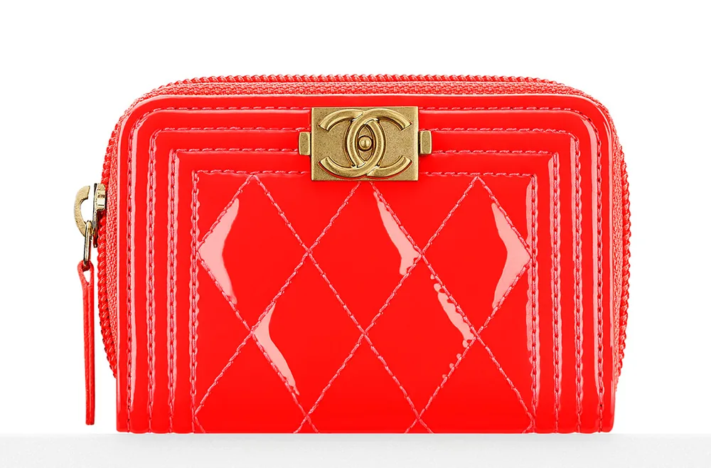 Reference image illustrating Chanel Cruise 2016 Small Leather Goods: WOCs, Wallets, and Card Cases