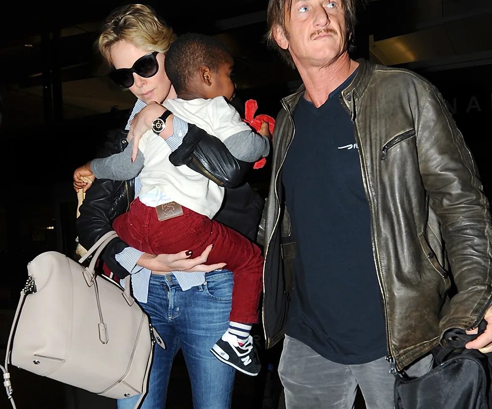 Charlize Theron Louis Vuitton Soft Lockit Bag