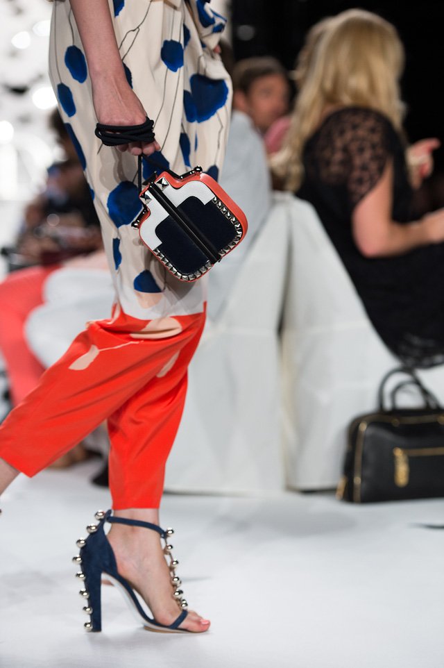 Reference image illustrating Diane von Furstenberg Spring 2013: Retro 70s Silhouettes Meet Google Glass Innovation