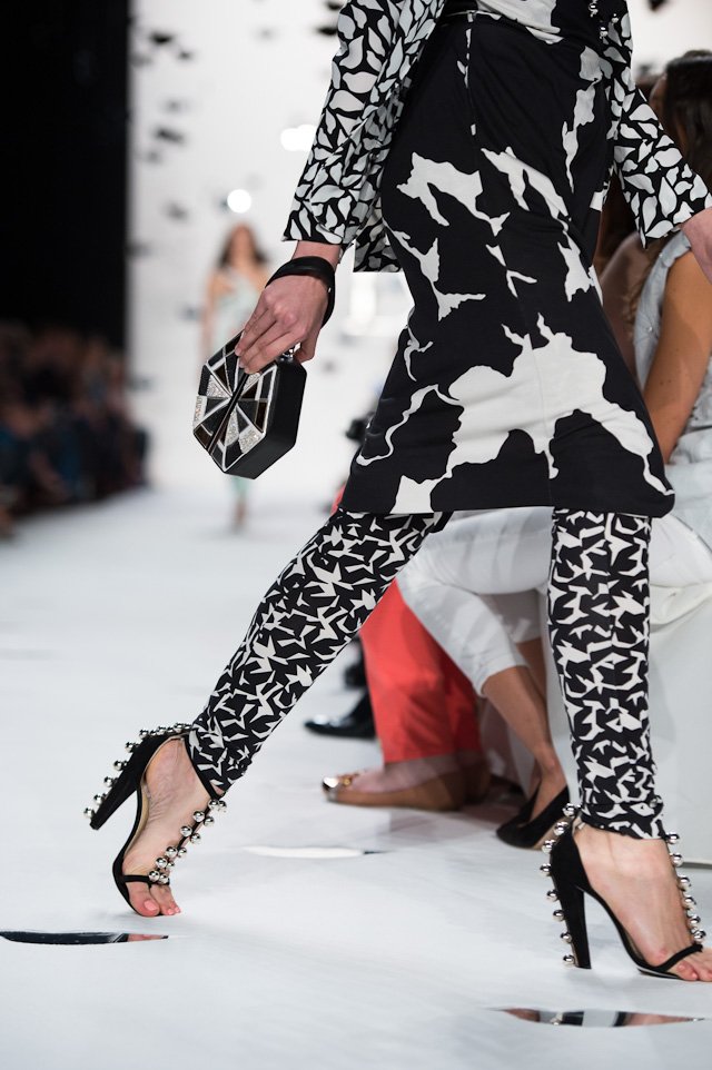 Reference image illustrating Diane von Furstenberg Spring 2013: Retro 70s Silhouettes Meet Google Glass Innovation