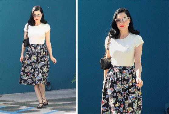 Dita Von Teese’s Post-Pilates Look: A Chanel Flap Bag and Impeccable Style thumbnail