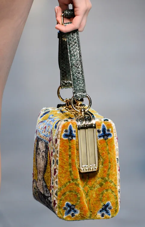 Reference image illustrating Dolce & Gabbana Fall 2013 Handbags: Mosaic Masterpieces and Sicilian Opulence