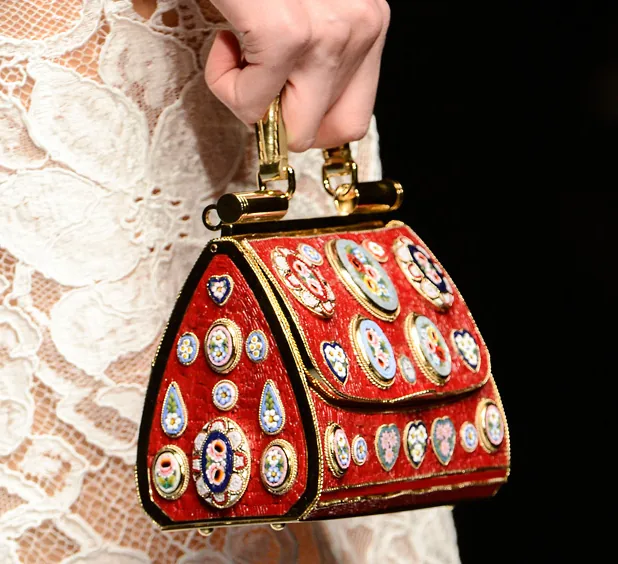 Reference image illustrating Dolce & Gabbana Fall 2013 Handbags: Mosaic Masterpieces and Sicilian Opulence