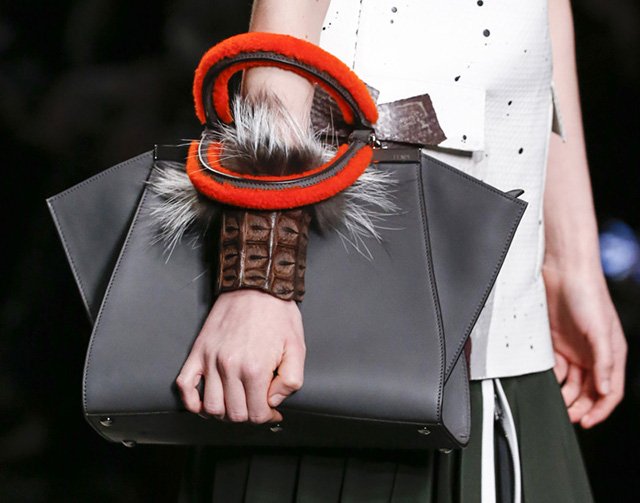 Reference image illustrating Fendi Fall 2014 Handbags: A Refined Take on Signature Luxury