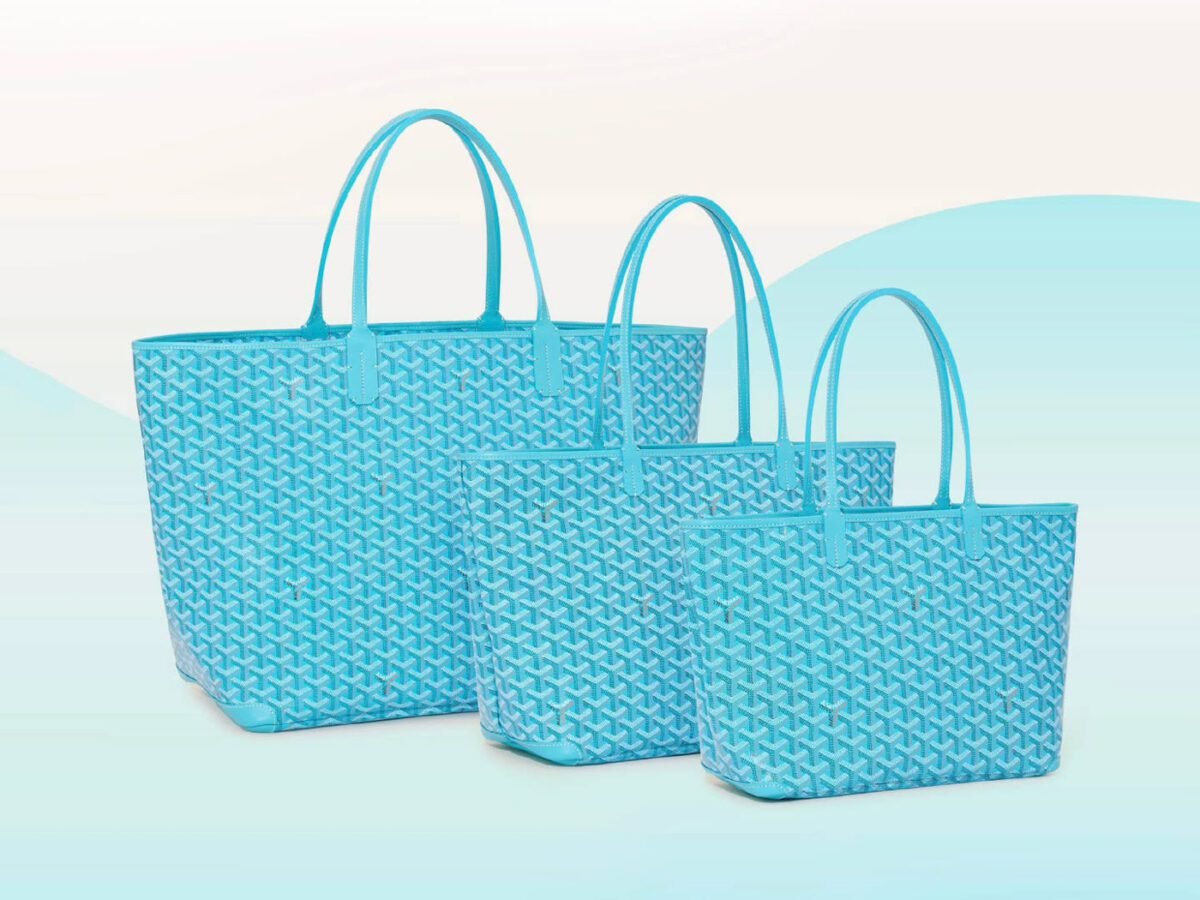 Goyard Into the Blue Collection: Caribbean Turquoise Artois, Belharra & Méditerranée Bags thumbnail