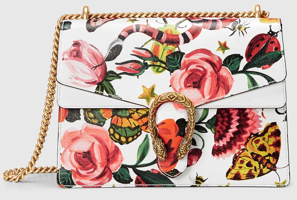 Reference image illustrating Gucci Garden Collection: Exclusive Floral Print Bags, Shoes & Accessories on Gucci.com