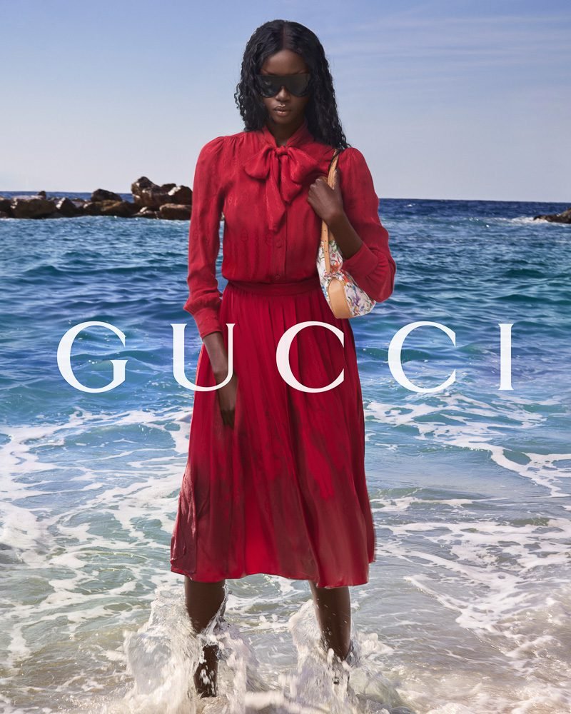 Reference image illustrating Gucci Monte Carlo Capsule by Demna: Riviera-Inspired Summer Bags and Ready-to-Wear