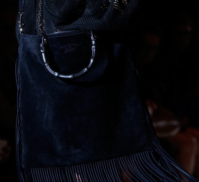 Reference image illustrating Gucci Spring 2014 Handbags: A Deep Dive into the Fringe-Heavy Runway Collection