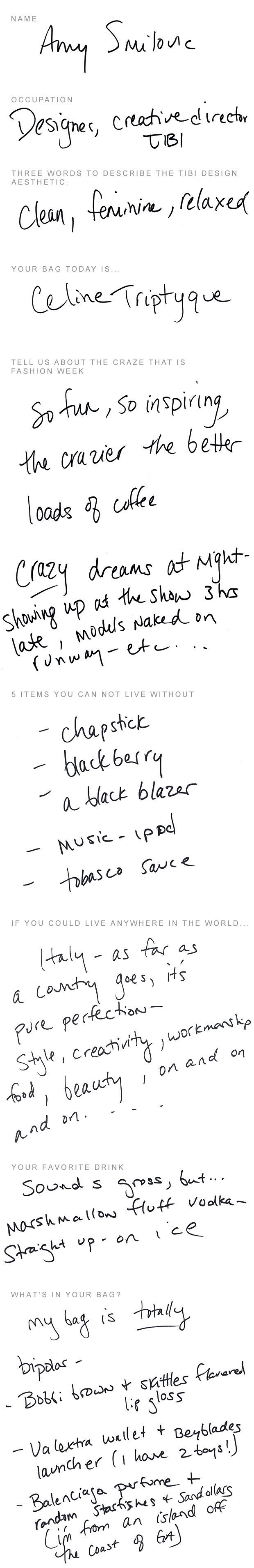 Reference image illustrating Inside Amy Smilovic’s Tibi Handbag: A Designer’s Everyday Carry Essentials