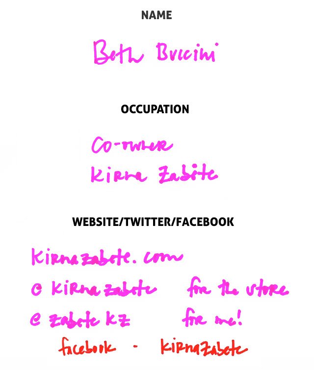 Reference image illustrating Inside Beth Buccini’s Handbag: Kirna Zabete Co-Founder’s Everyday Carry