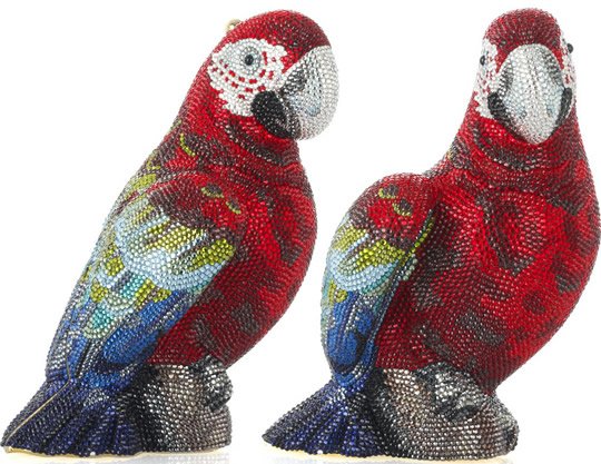 Judith Leiber Parrot Clutch: A Crystal-Embellished Macaw Masterpiece thumbnail