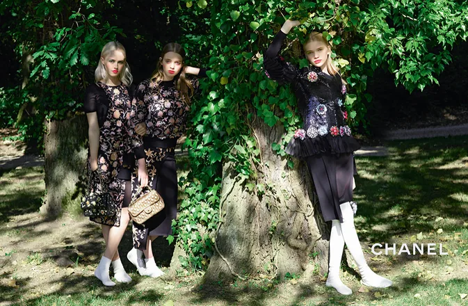 Reference image illustrating Louis Vuitton and Chanel Cruise 2016 Bag Campaigns: A First Look at New Handbag Styles