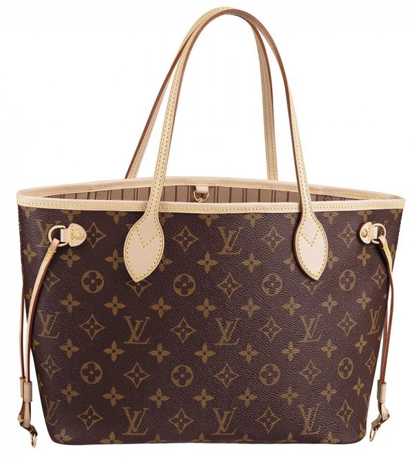 Reference image illustrating Louis Vuitton Neverfull GM, MM, PM