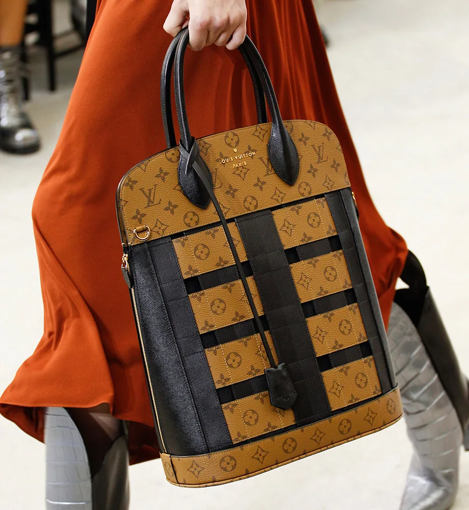 Reference image illustrating Louis Vuitton Spring 2017 Runway: New Bag Styles and a Petite Malle iPhone Case