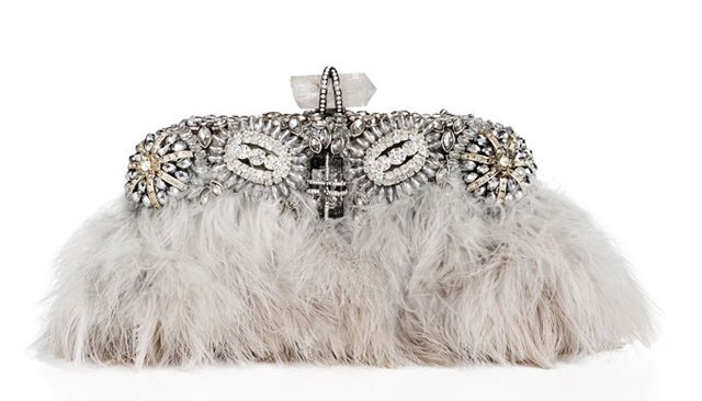 Reference image illustrating Marchesa Fall 2013 Evening Bags: A Closer Look at Beaded Clutches and Exotic Day Styles